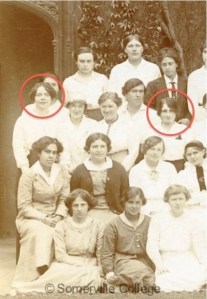 Dorothy L. Sayers and Vera Brittain at Somerville College, 1915.