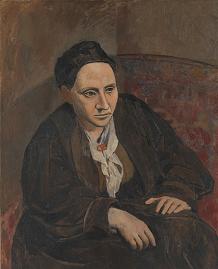 Portrait of Gertrude Stein by Picasso 1905-1906