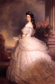 Sisi in 1865 by Winterhalfter (Hoffburg, Vienna) http://www.gogmsite.net/empress_elisabeth_of _austri/1865_elisabeth_with_diamond.html