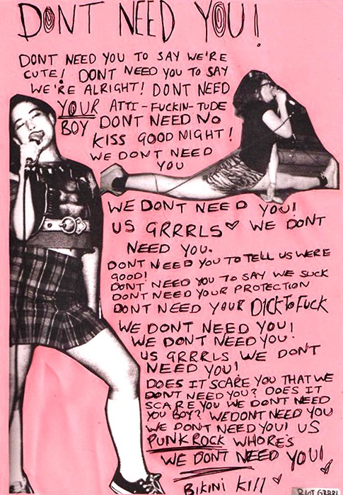 Kathleen Hanna, Riot Grrrl – Bluestocking Oxford